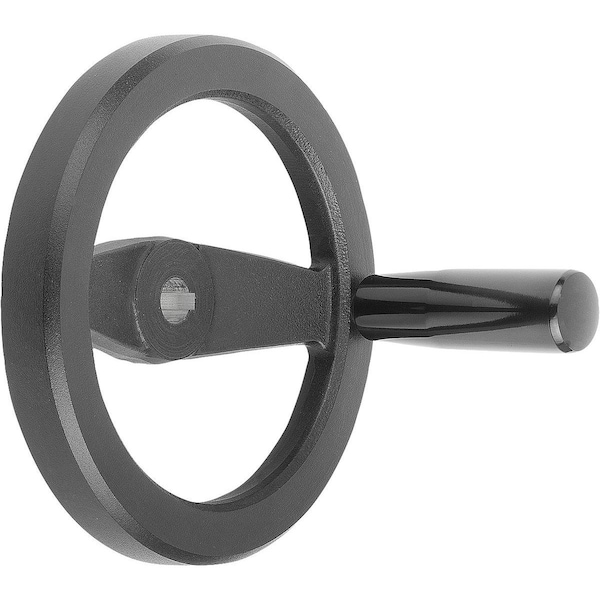Kipp 2-Spoke Handwheel D1=200 Reamed Hole W Slot D2=20H7, B3